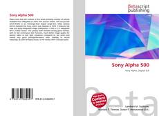 Couverture de Sony Alpha 500