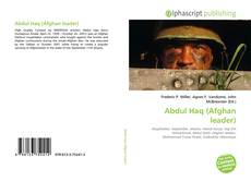 Copertina di Abdul Haq (Afghan leader)