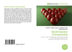 Copertina di World Snooker Championship