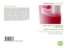 Capa do livro de Alpha hydroxy acid 