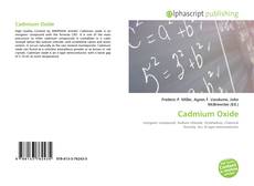 Couverture de Cadmium Oxide