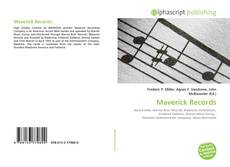 Bookcover of Maverick Records