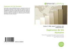 Espérance de Vie Humaine kitap kapağı