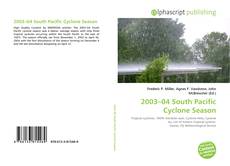 Bookcover of 2003–04 South Pacific Cyclone Season