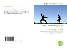 Bookcover of History of K-1