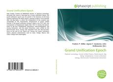 Bookcover of Grand Unification Epoch