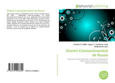 Bookcover of Dimitri Constantinovitch de Russie