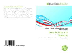 Buchcover von Vote de Liste à la Majorité
