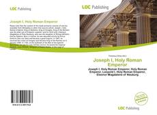 Bookcover of Joseph I, Holy Roman Emperor