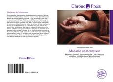 Bookcover of Madame de Montesson