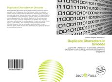 Capa do livro de Duplicate Characters in Unicode 