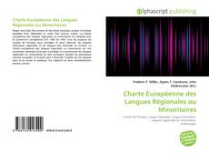 Couverture de Charte Européenne des Langues Régionales ou Minoritaires
