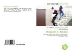 Bookcover of Benjamin T. Babbitt