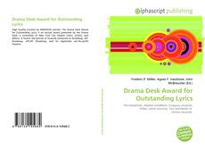 Buchcover von Drama Desk Award for Outstanding Lyrics