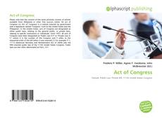 Capa do livro de Act of Congress 