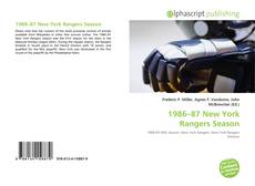 Обложка 1986–87 New York Rangers Season