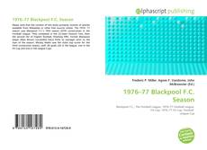 1976–77 Blackpool F.C. Season的封面