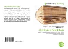 Buchcover von Geschwister-Scholl-Preis