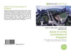 Borítókép a  Article 12 of the Constitution of Singapore - hoz