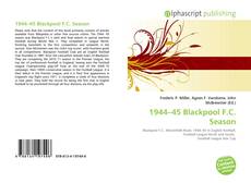 Bookcover of 1944–45 Blackpool F.C. Season