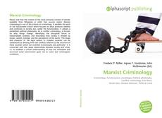 Bookcover of Marxist Criminology