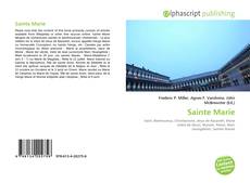 Bookcover of Sainte Marie