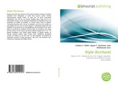 Borítókép a  Style (Ecriture) - hoz