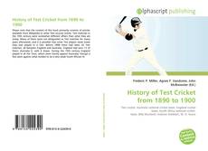 Borítókép a  History of Test Cricket from 1890 to 1900 - hoz