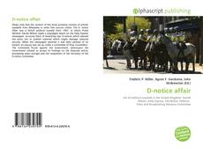 Borítókép a  D-notice affair - hoz