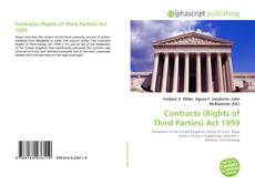 Borítókép a  Contracts (Rights of Third Parties) Act 1999 - hoz