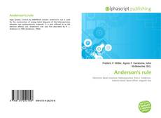 Bookcover of Anderson's rule