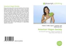Capa do livro de American Vegan Society 
