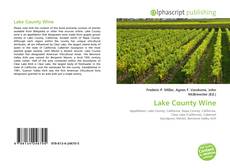 Обложка Lake County Wine