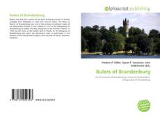 Capa do livro de Rulers of Brandenburg 