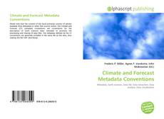 Couverture de Climate and Forecast Metadata Conventions