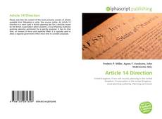 Bookcover of Article 14 Direction