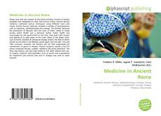 Capa do livro de Medicine in Ancient Rome 