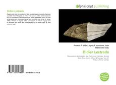 Bookcover of Didier Lestrade