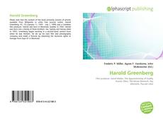 Bookcover of Harold Greenberg