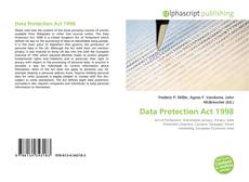Borítókép a  Data Protection Act 1998 - hoz