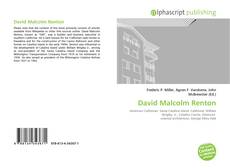 David Malcolm Renton kitap kapağı