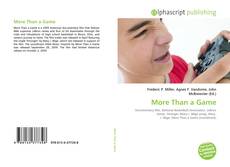 Borítókép a  More Than a Game - hoz