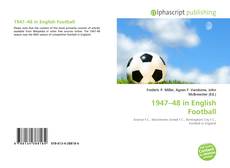 Bookcover of 1947–48 in English Football