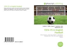 Bookcover of 1974–75 in English Football
