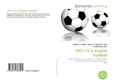 Bookcover of 1971–72 in English Football
