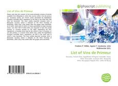 Bookcover of List of Vins de Primeur