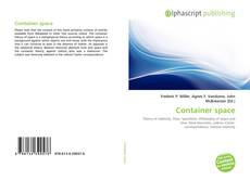 Bookcover of Container space