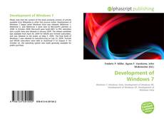 Development of Windows 7 kitap kapağı