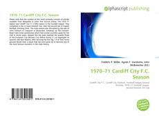 Bookcover of 1970–71 Cardiff City F.C. Season