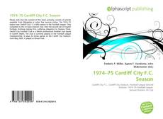 Bookcover of 1974–75 Cardiff City F.C. Season